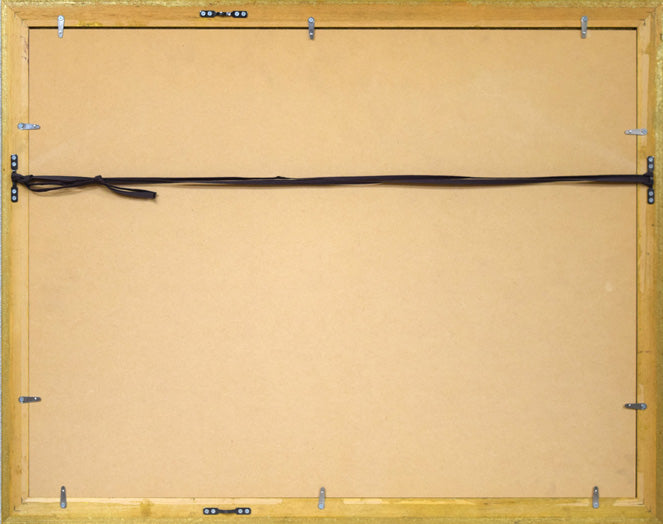 カール ホフナー(Carl Hoffner)「Long wood gardens」ジクレー版画 額縁裏側画像