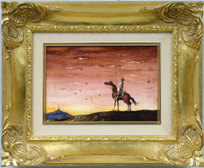 角浩「望郷(ドンキホーテ)」油絵・SM