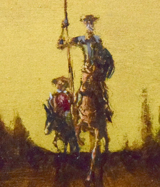 角浩「月光(ドンキホーテ)」油絵・SM 拡大画像5