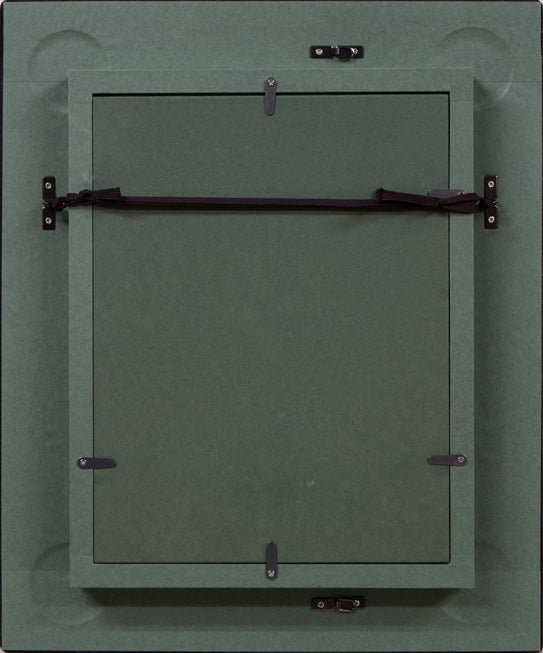 角浩「月光(ドンキホーテ)」油絵・SM 額縁裏側画像