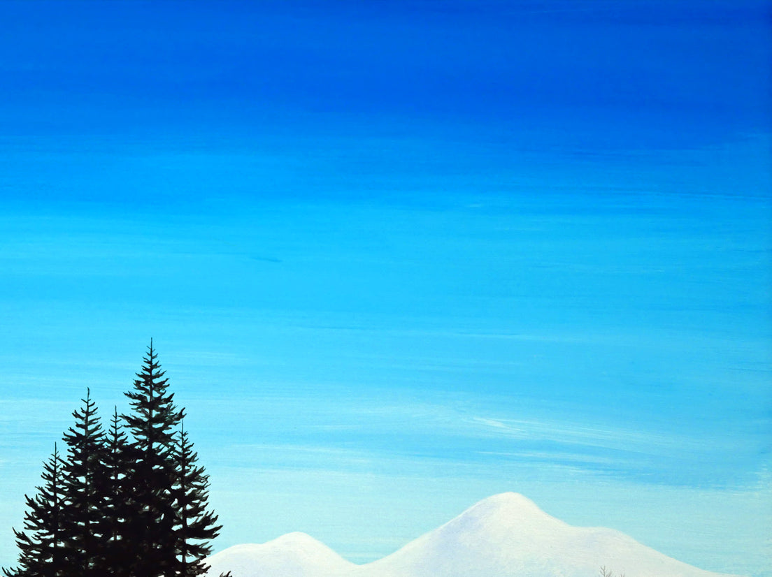 金井英明「しゃんしゃら荷馬車らくちんだ」肉筆アクリル画1点物・20号 拡大画像2