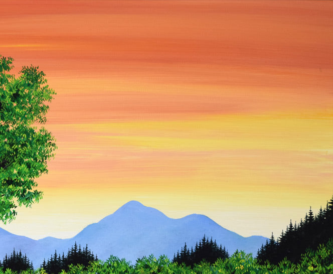 金井英明「咲いた咲いた大地の花が(春)」アクリル画・10号 拡大画像2