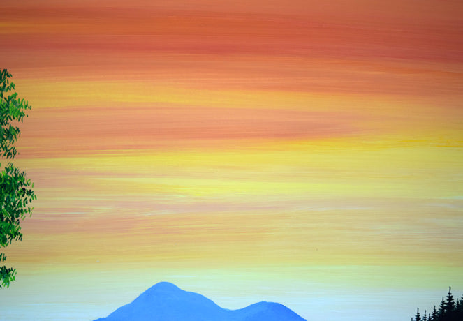 金井英明「咲いた咲いた大地の花が(春)」アクリル画・10号 拡大画像6