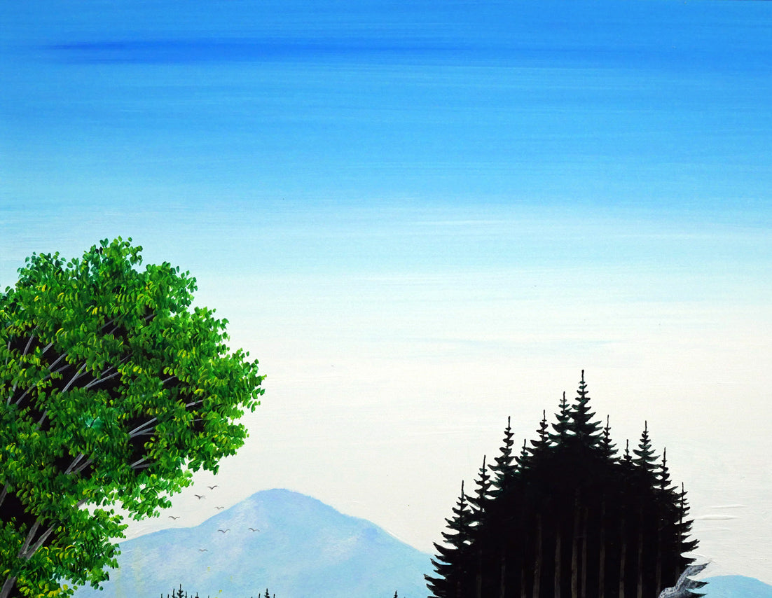 金井英明「干し草ロールがゴーロゴロ」肉筆アクリル画1点物・12号 拡大画像1