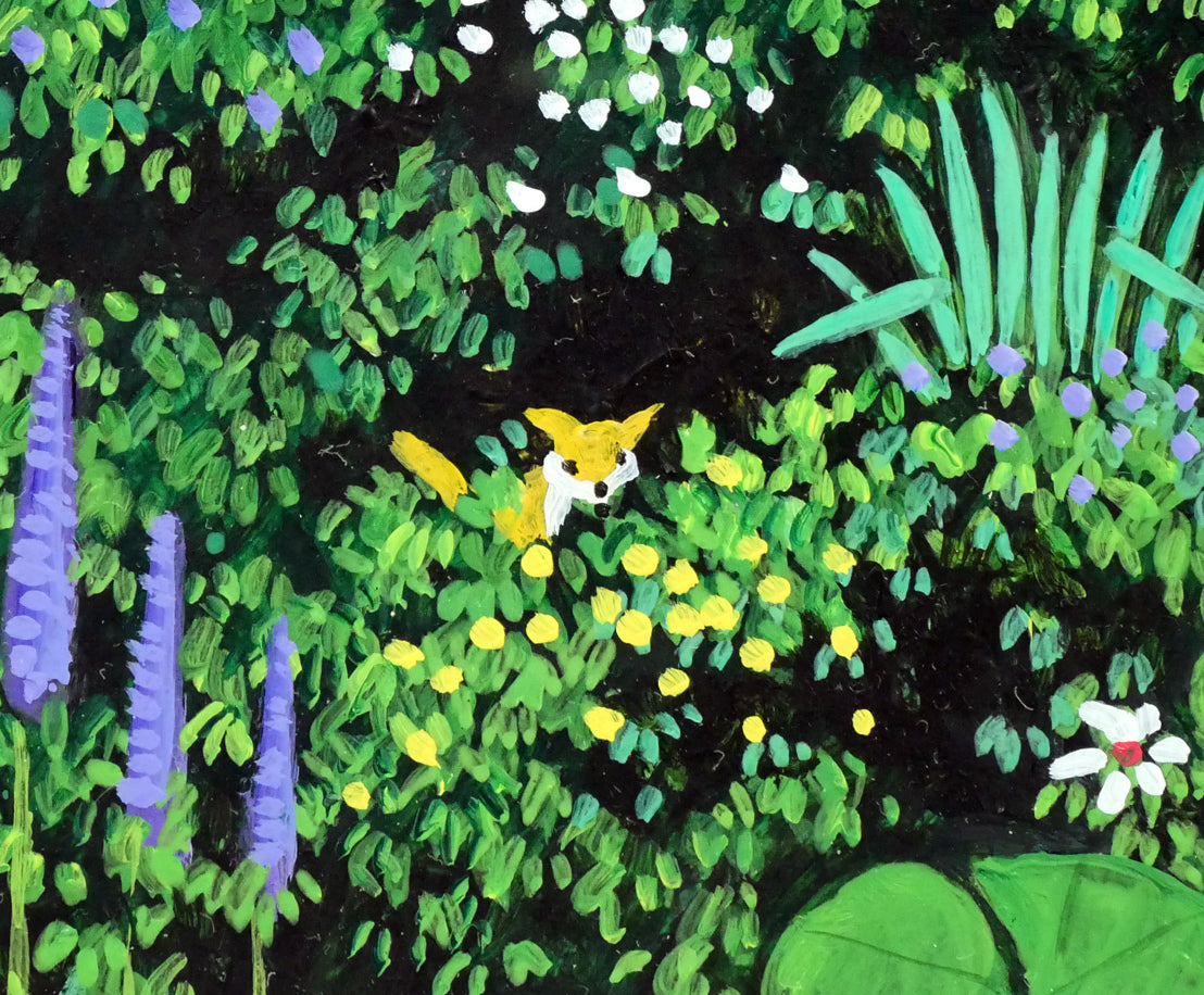 金井英明「大沼と駒ヶ岳(函館)」肉筆アクリル画1点物・15号 拡大画像6