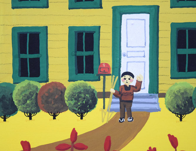 金井英明「透きとおった、秋の夜のはなし」アクリル画・10号 拡大画像8