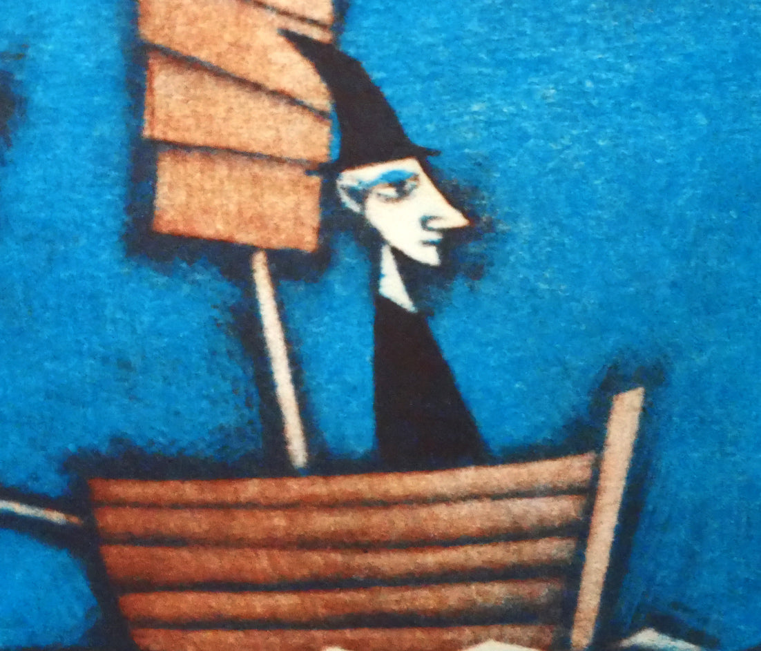 金沢一彦「移住者」銅版画 拡大画像7