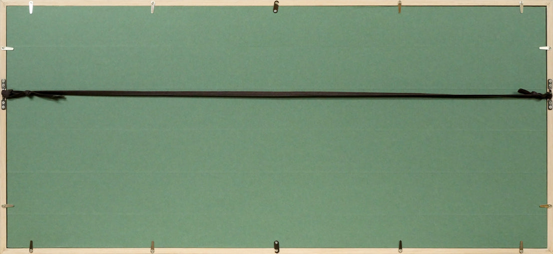 金沢一彦「移住者」銅版画 額縁裏側画像