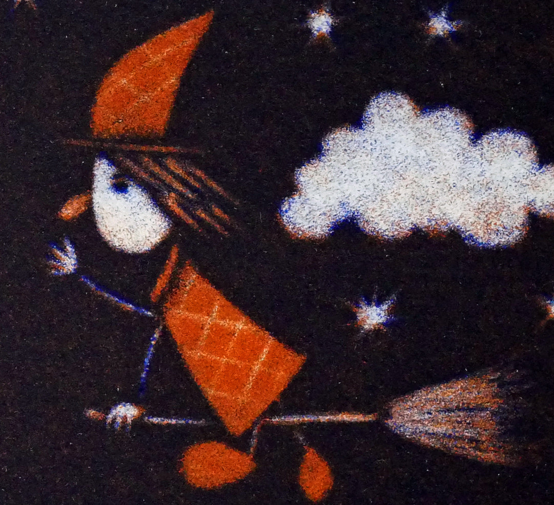 金沢一彦「魔女のいる夜」銅版画 拡大画像5