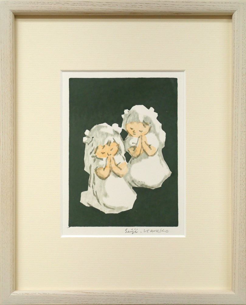 友成晴雄「運河ヴォージュ」油絵・F4号