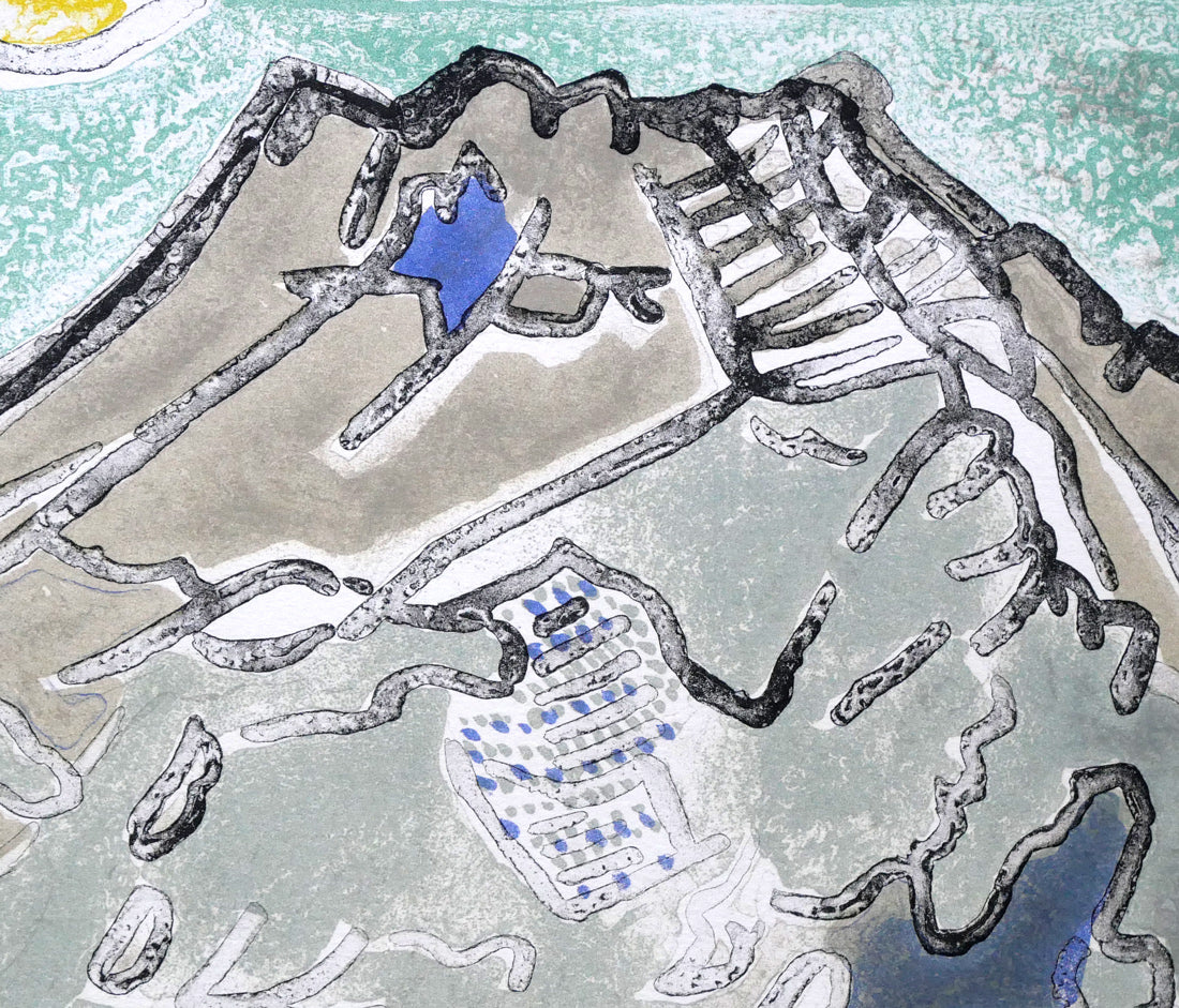 片岡球子「青木ヶ原の富士」リトグラフ 拡大画像2