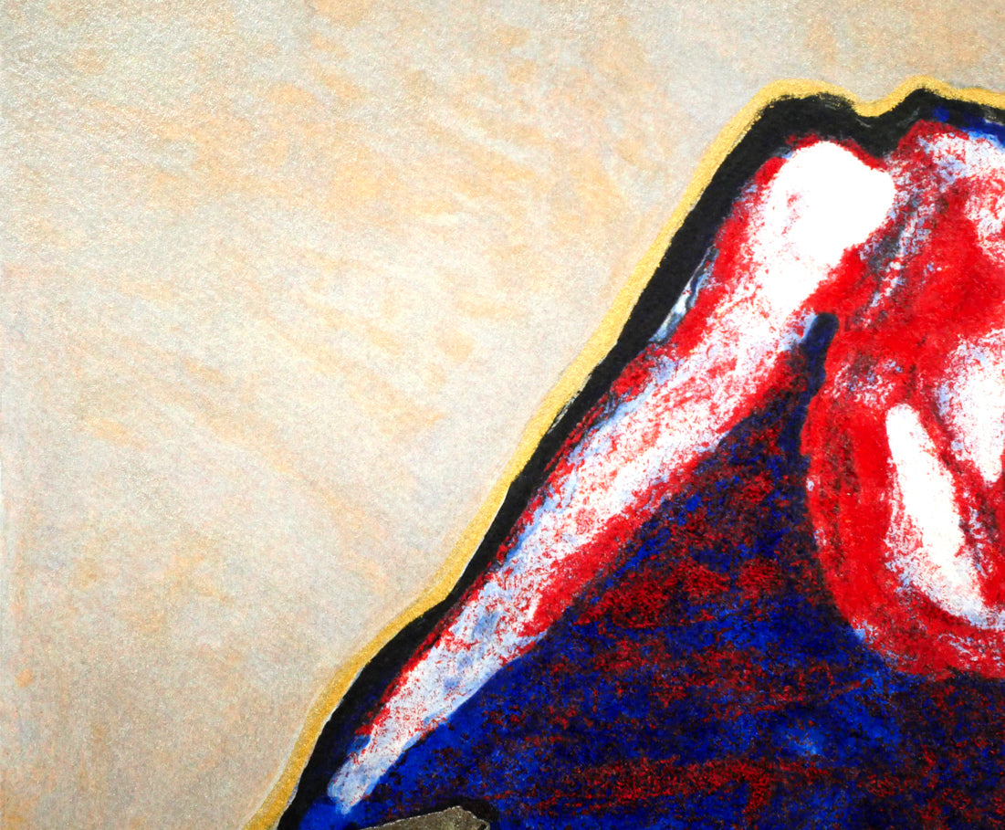 片岡球子「めで多き富士」リトグラフ 拡大画像1