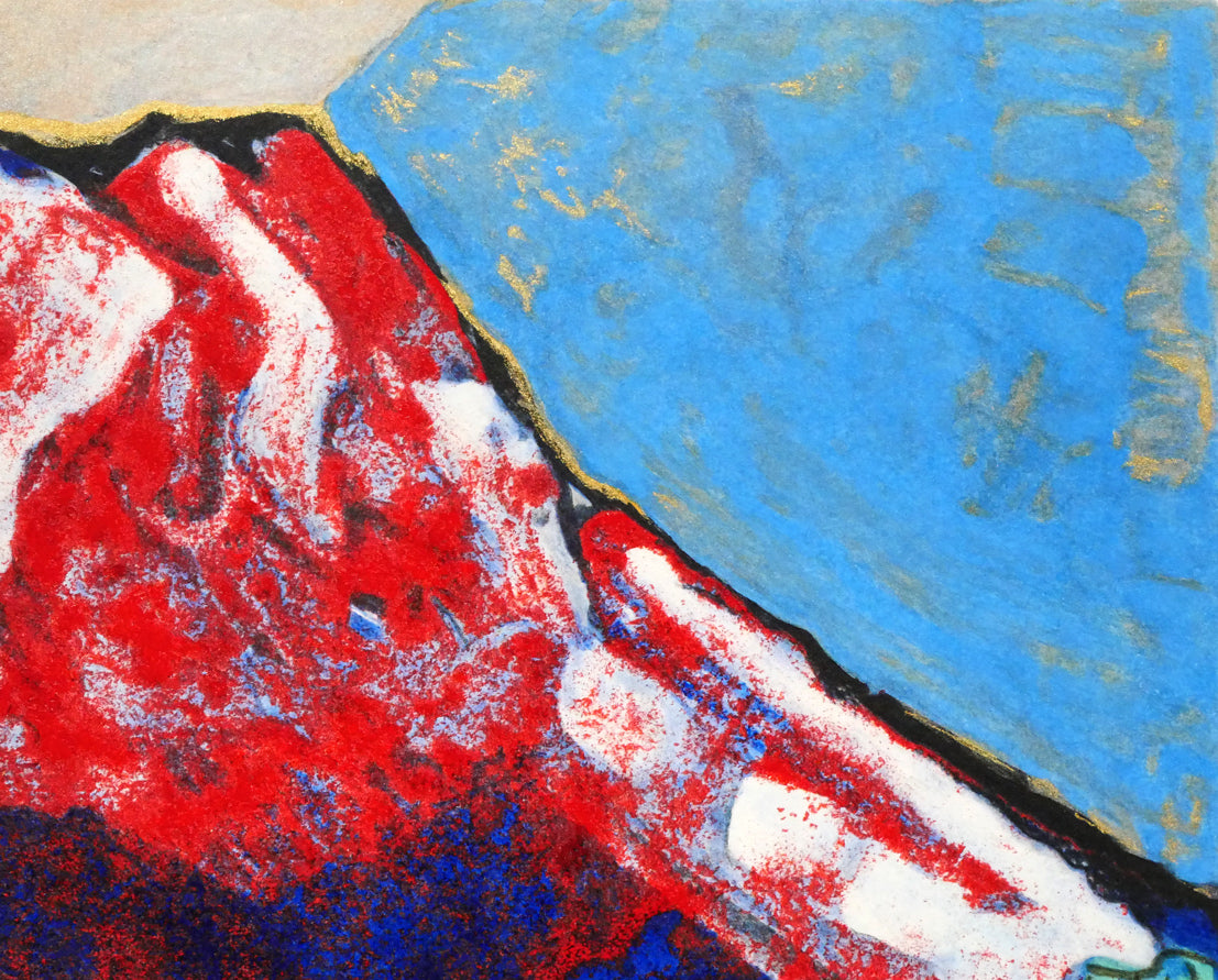 片岡球子「めで多き富士」リトグラフ 拡大画像3