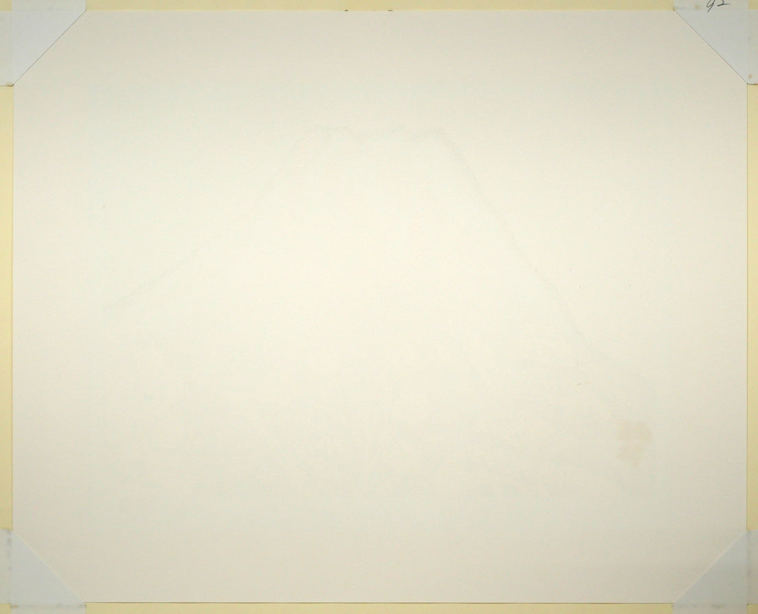 片岡球子「めで多き富士」リトグラフ 作品シート裏側画像