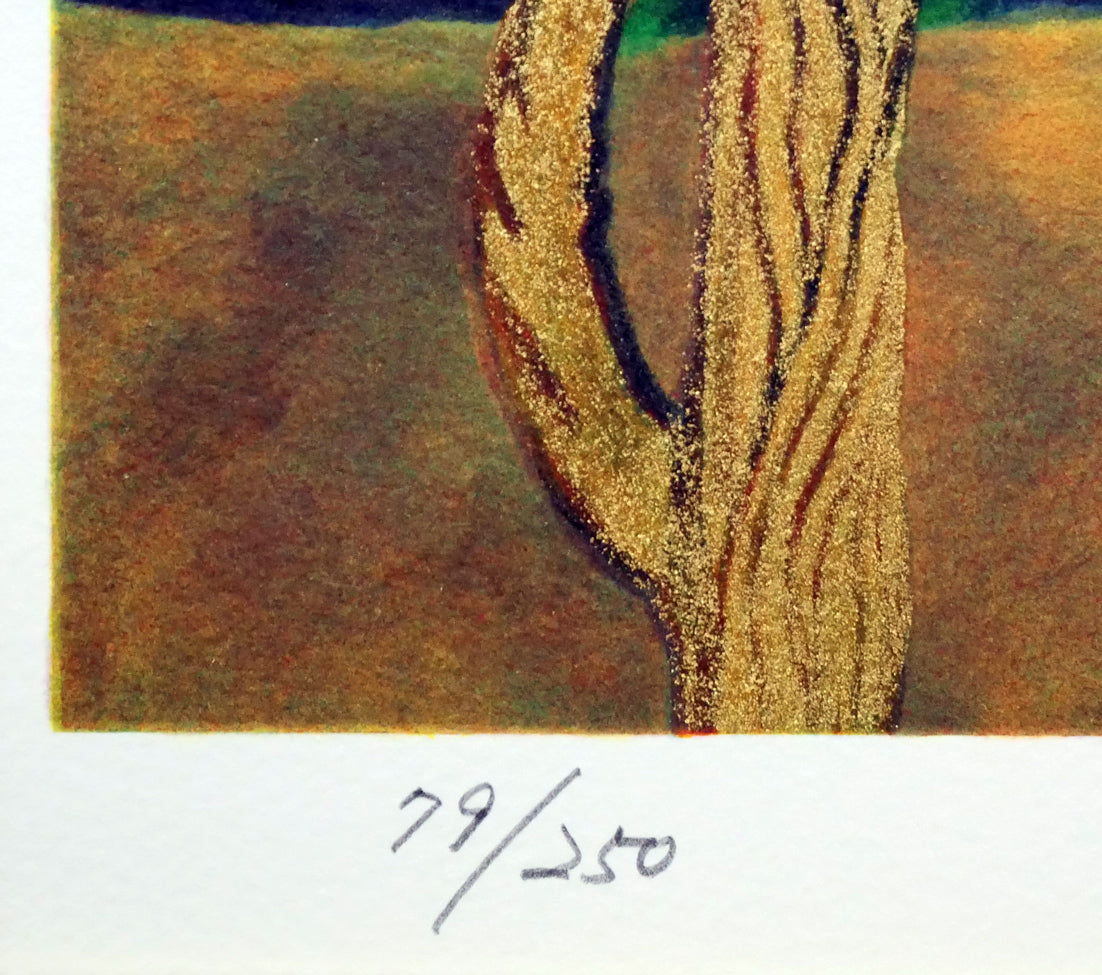 片岡球子「めで多き富士(生前最後の監修作品)」リトグラフ 限定番号(ed,79/250)