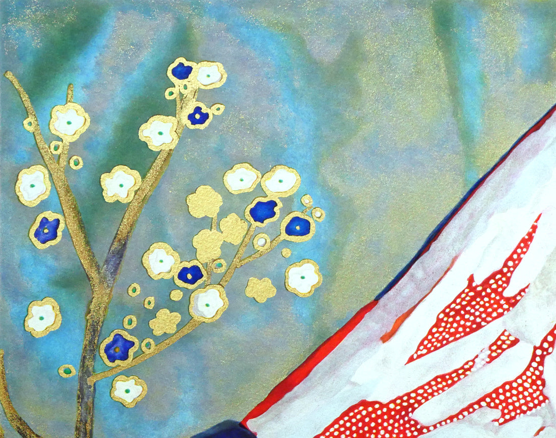 片岡球子「めで多き富士(生前最後の監修作品)」リトグラフ 拡大画像1