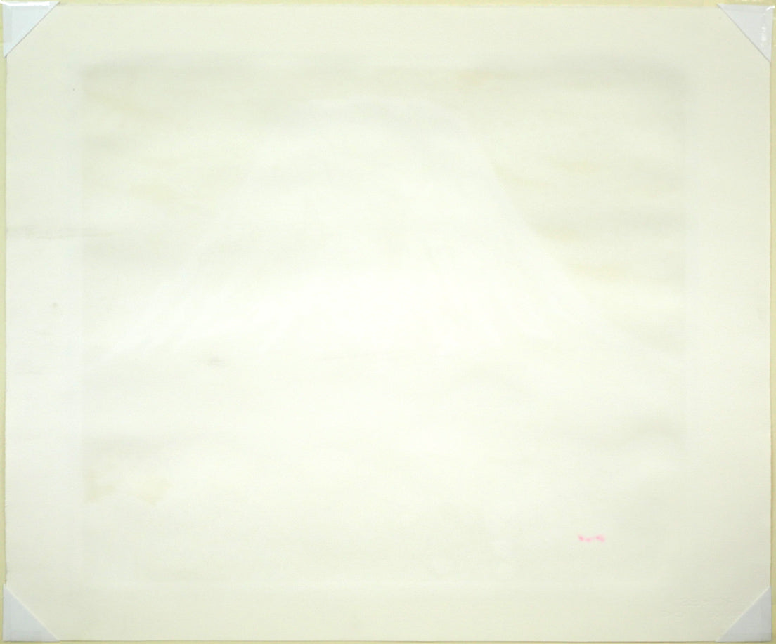 片岡球子「梅椿樹咲きそめし富士」リトグラフ 作品シート裏側画像