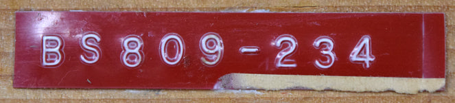 片山弘明「秋の支笏湖(樽前山と風不死岳)」油絵・SM 裏側拡大画像2(「一枚の繪」管理番号シール)