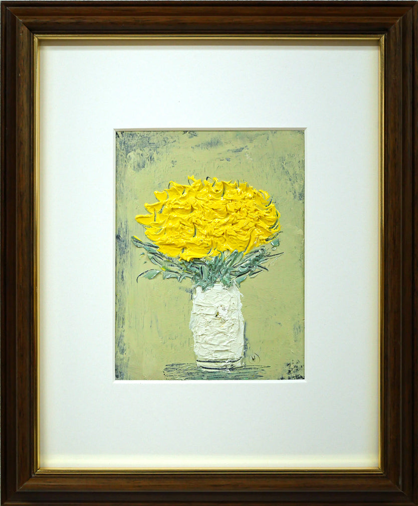 片山弘明「薔薇」油絵・F0号