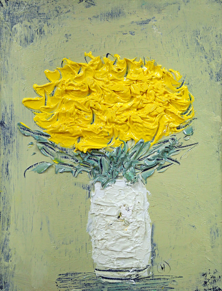 片山弘明「薔薇」油絵・F0号 作品全体画像