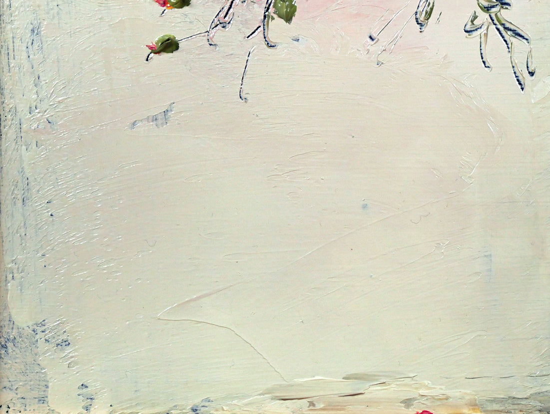 片山弘明「高山ハマナス」油絵・SM 拡大画像3