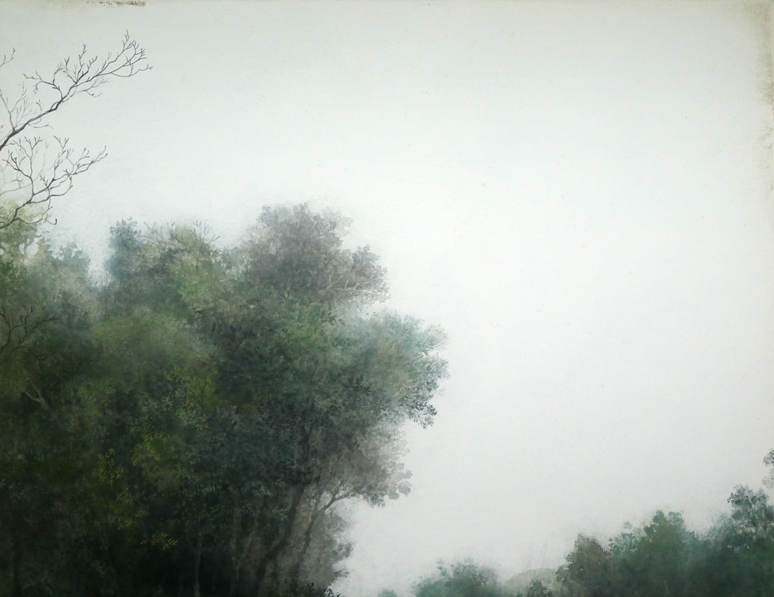 加藤良造「水無し川」日本画・P10号 拡大画像1