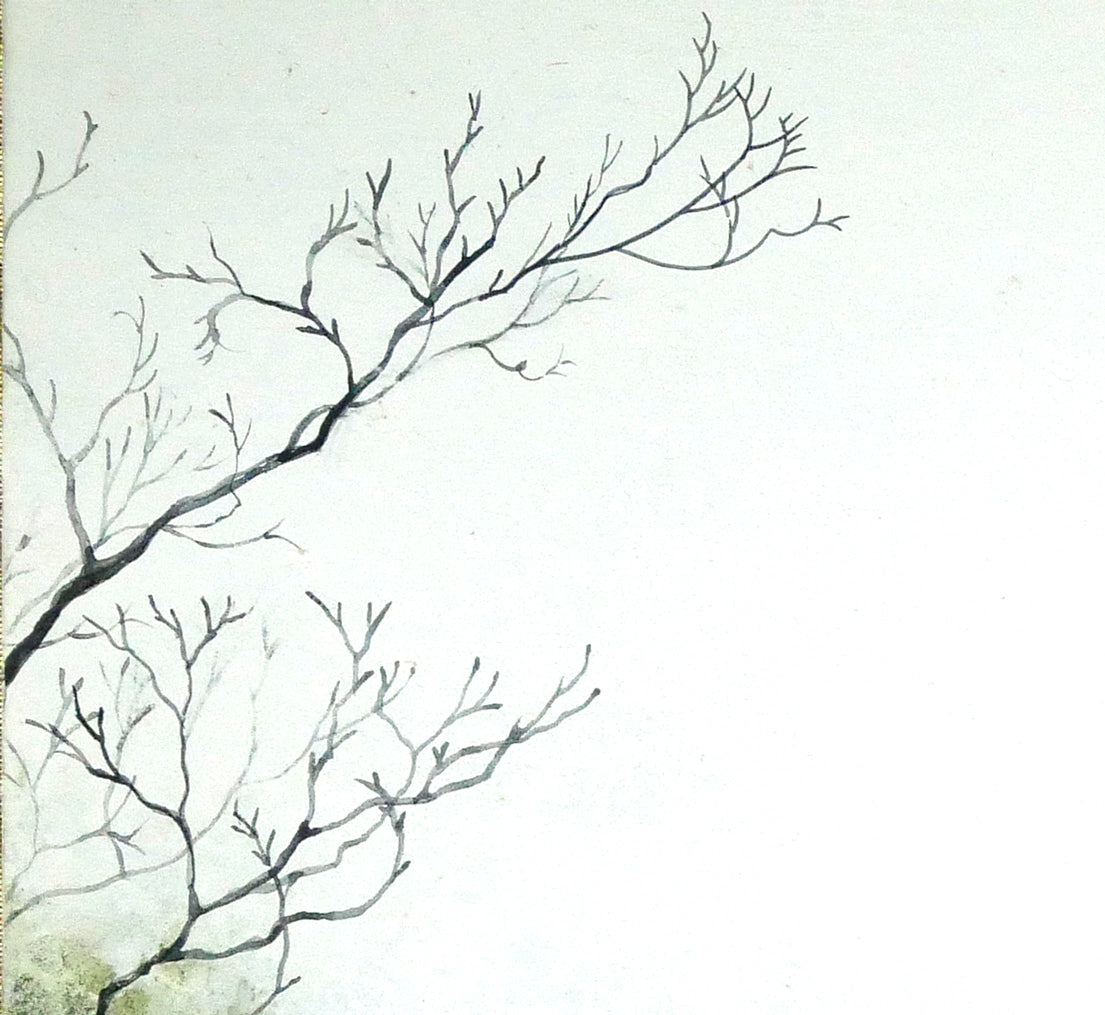 加藤良造「水無し川」日本画・P10号 拡大画像2