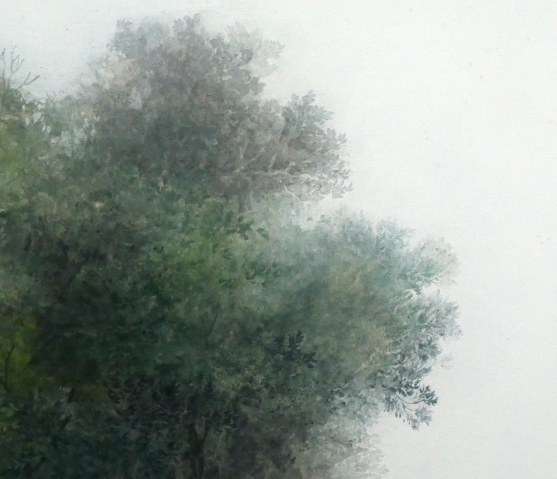 加藤良造「水無し川」日本画・P10号 拡大画像3