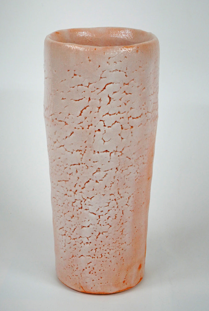 加藤孝造「志野花入(平柴谷)」共箱 全体画像1