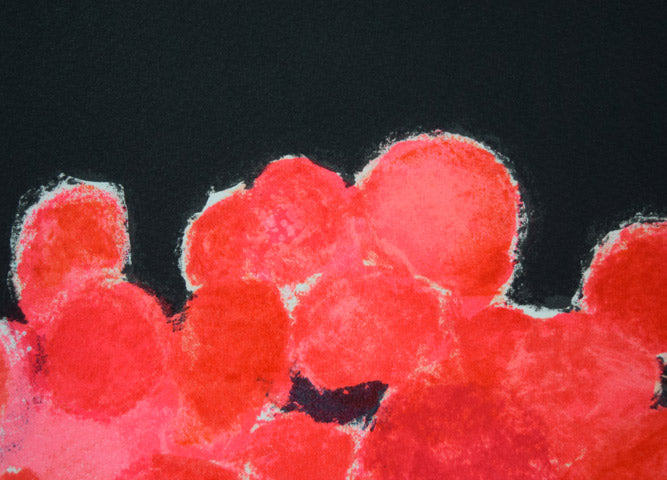 ベルナール カトラン(Bernard CATHELIN)「紫陽花」リトグラフ 拡大画像1