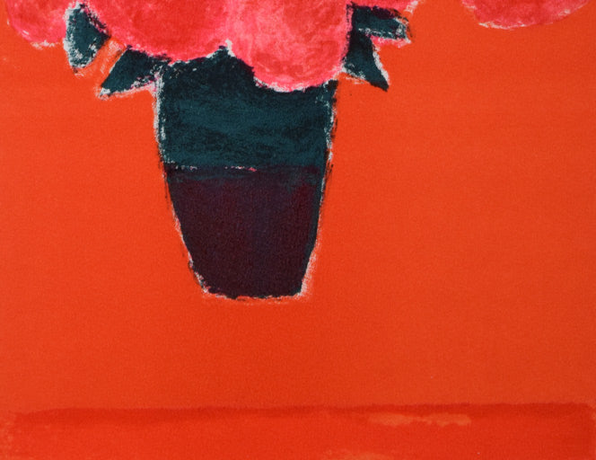 ベルナール カトラン(Bernard CATHELIN)「紫陽花」リトグラフ 拡大画像3