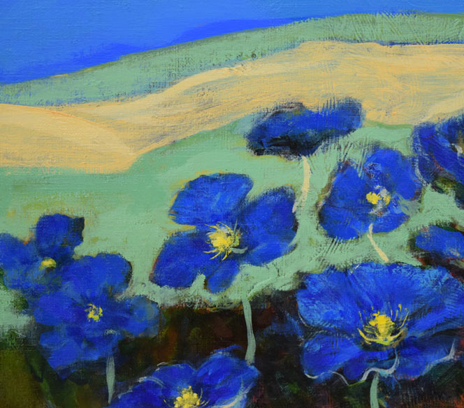 川畑和江「祈り in NAGASAKI」油絵・F8号 拡大画像1