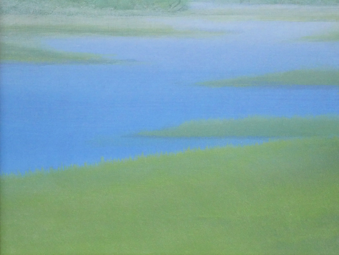 河本正「薄霧」日本画・P10号 拡大画像3