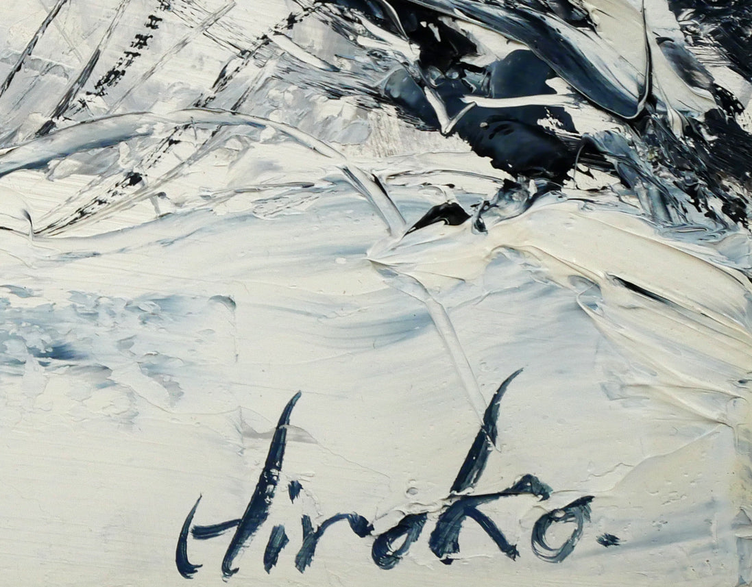 川瀬明子「幾星霜」油絵・F6号 サイン拡大画像