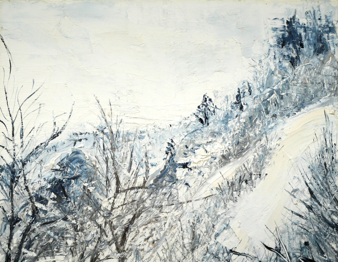 川瀬明子「幾星霜」油絵・F6号 拡大画像1