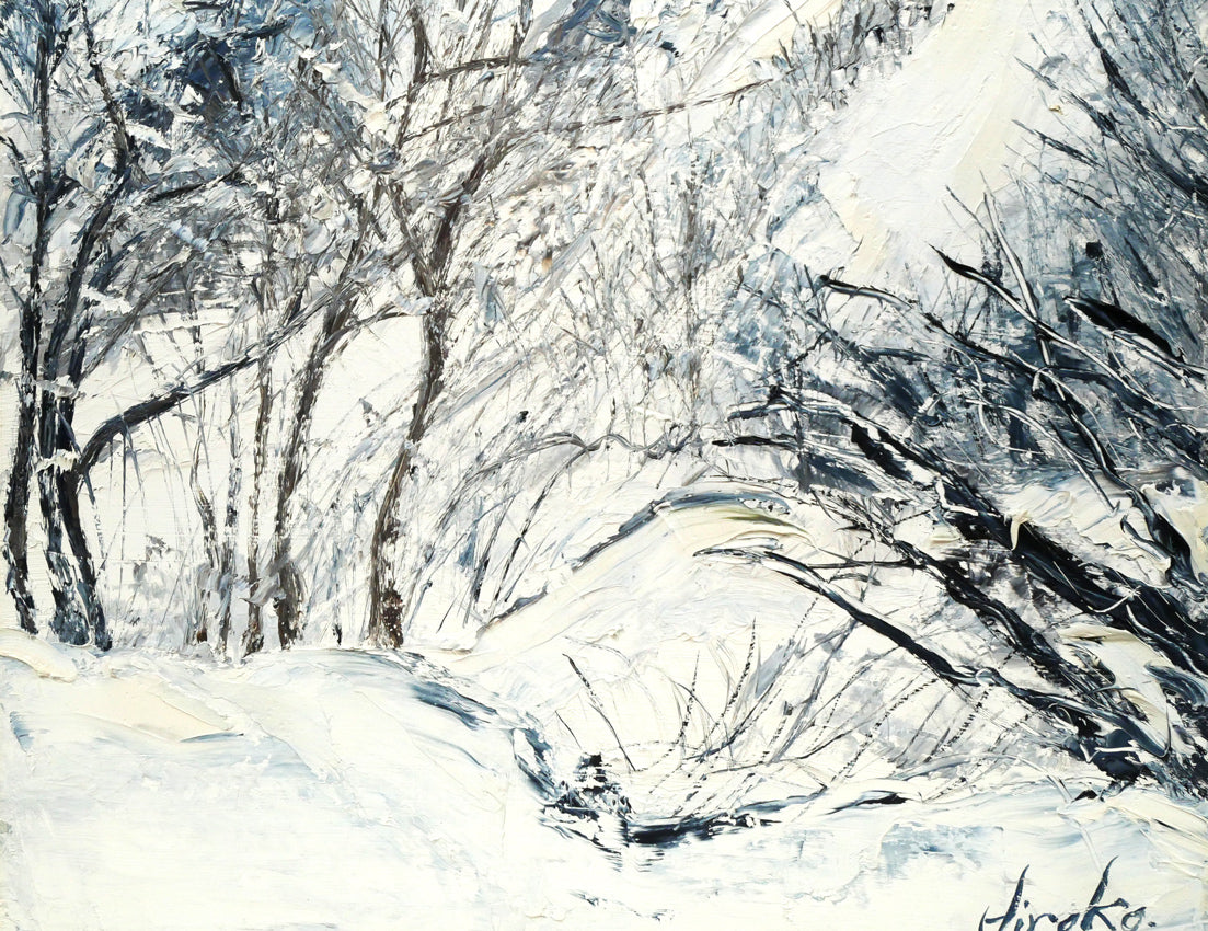 川瀬明子「幾星霜」油絵・F6号 拡大画像2