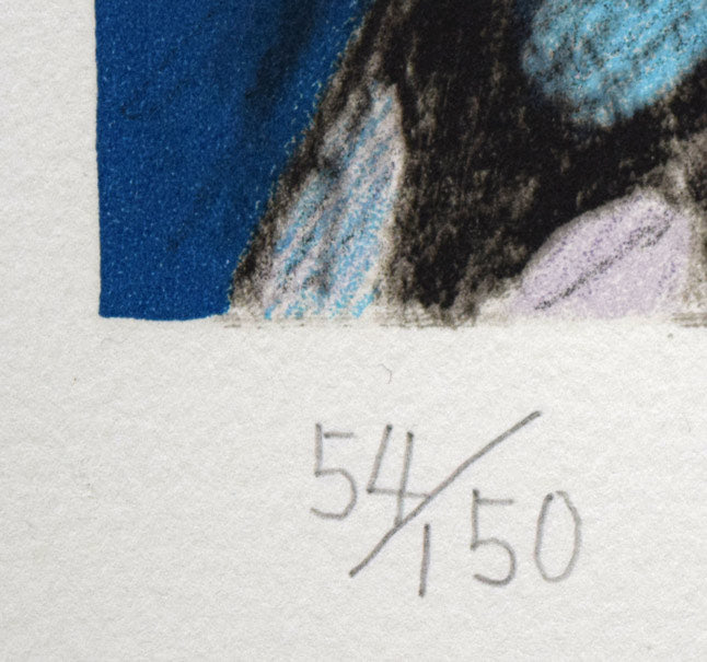 風間完「女性像」リトグラフ 限定番号(ed,54/150)拡大画像