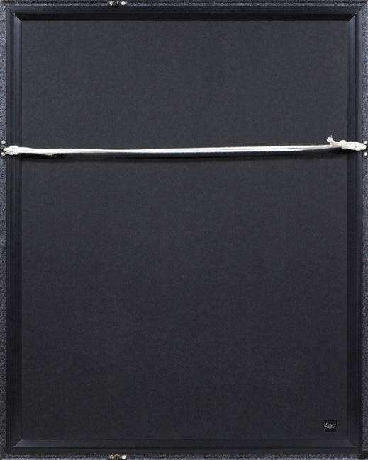 風間完「すきや橋(数寄屋橋)」リトグラフ 額縁裏側画像