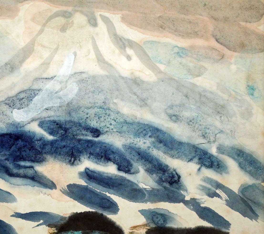 木田金次郎「日の出の羊蹄山」肉筆彩色画・5号 拡大画像2