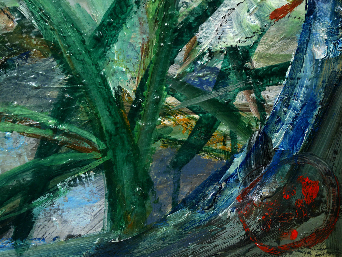 木田金次郎「水仙」油絵・F4号 拡大画像4