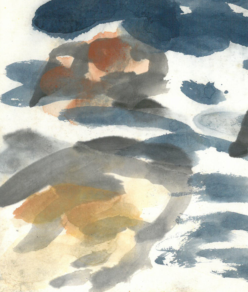 木田金次郎「羊蹄山」水彩画・色紙 拡大画像3