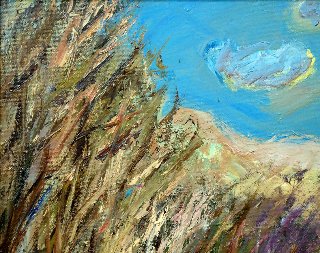 木島務「釧路川」油絵・P10号 拡大画像1