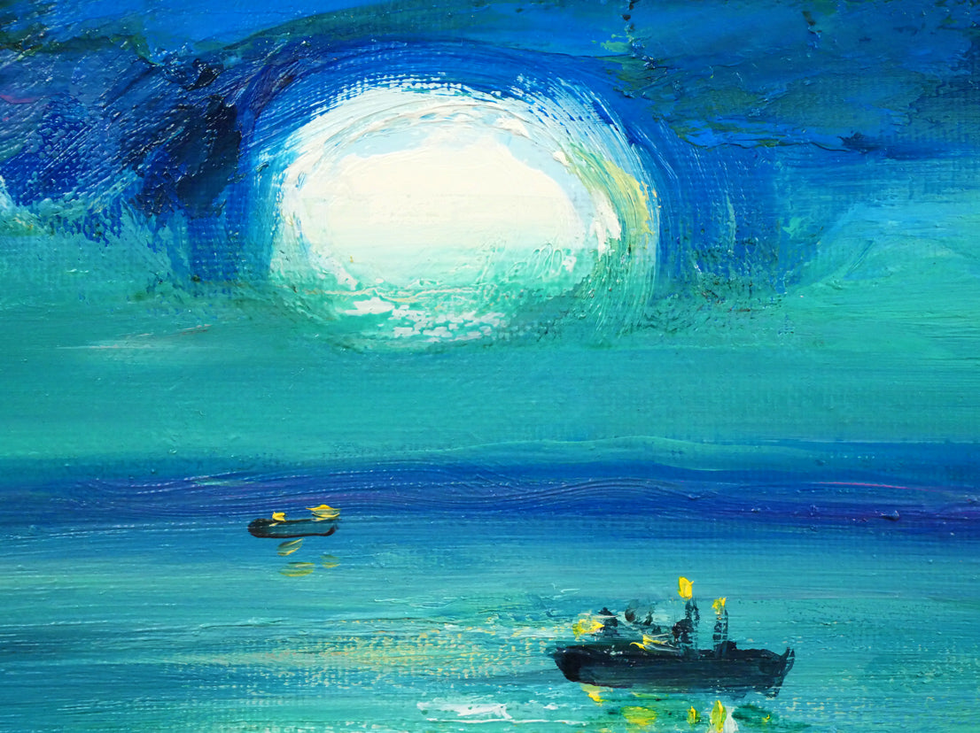 木島務「幣舞橋 (釧路)」油絵・F8号 拡大画像5