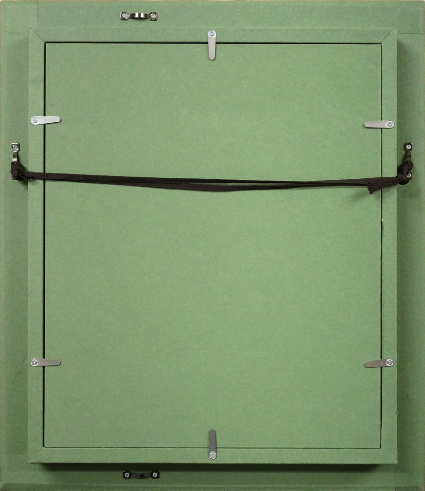 木村優博「バラ」油絵・F3号 額縁裏側画像