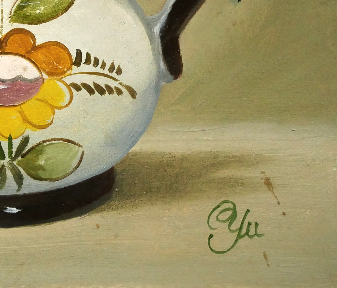 木村優博「バラ」油絵・F3号 拡大画像6