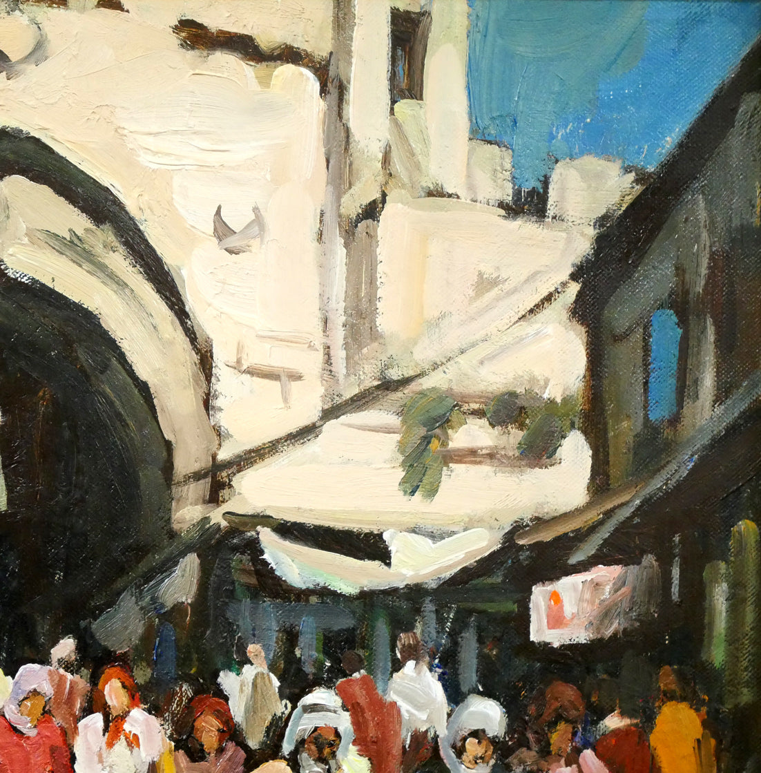 木村捷司「ダマスコ門(イスラエル)【画集掲載作品】」油絵・F8号 拡大画像2