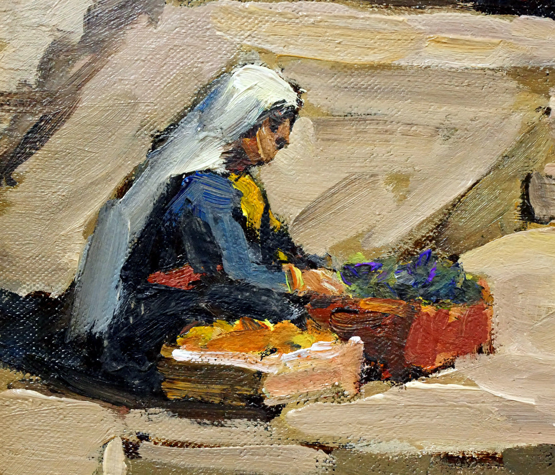 木村捷司「ダマスコ門(イスラエル)【画集掲載作品】」油絵・F8号 拡大画像4