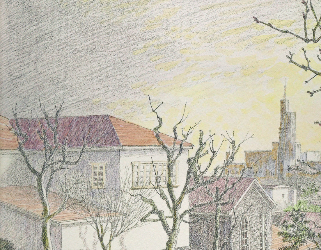 木村訓丈「春のきざし」パステル画・6号 拡大画像1