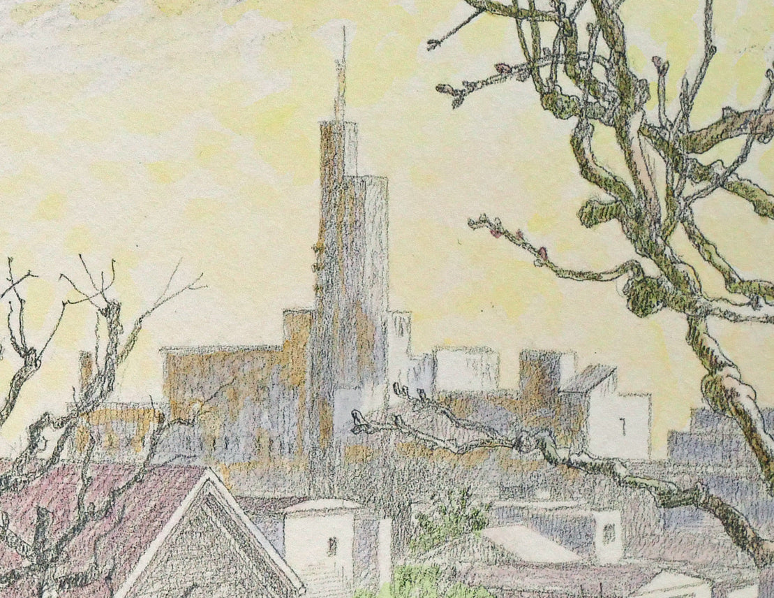 木村訓丈「春のきざし」パステル画・6号 拡大画像5