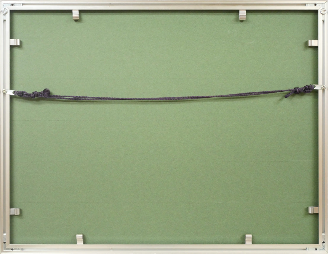 木村訓丈「春のきざし」パステル画・6号 額縁裏側画像